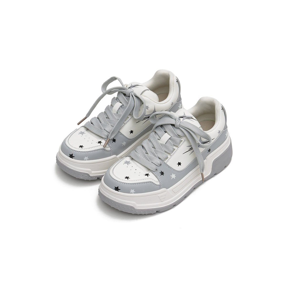 cosmic star versatile platform sneakers all grey 2