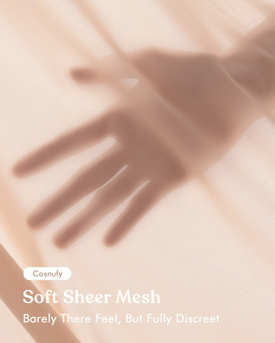 Cosnufy Front Closure Sheer Mesh Posture Support Bra