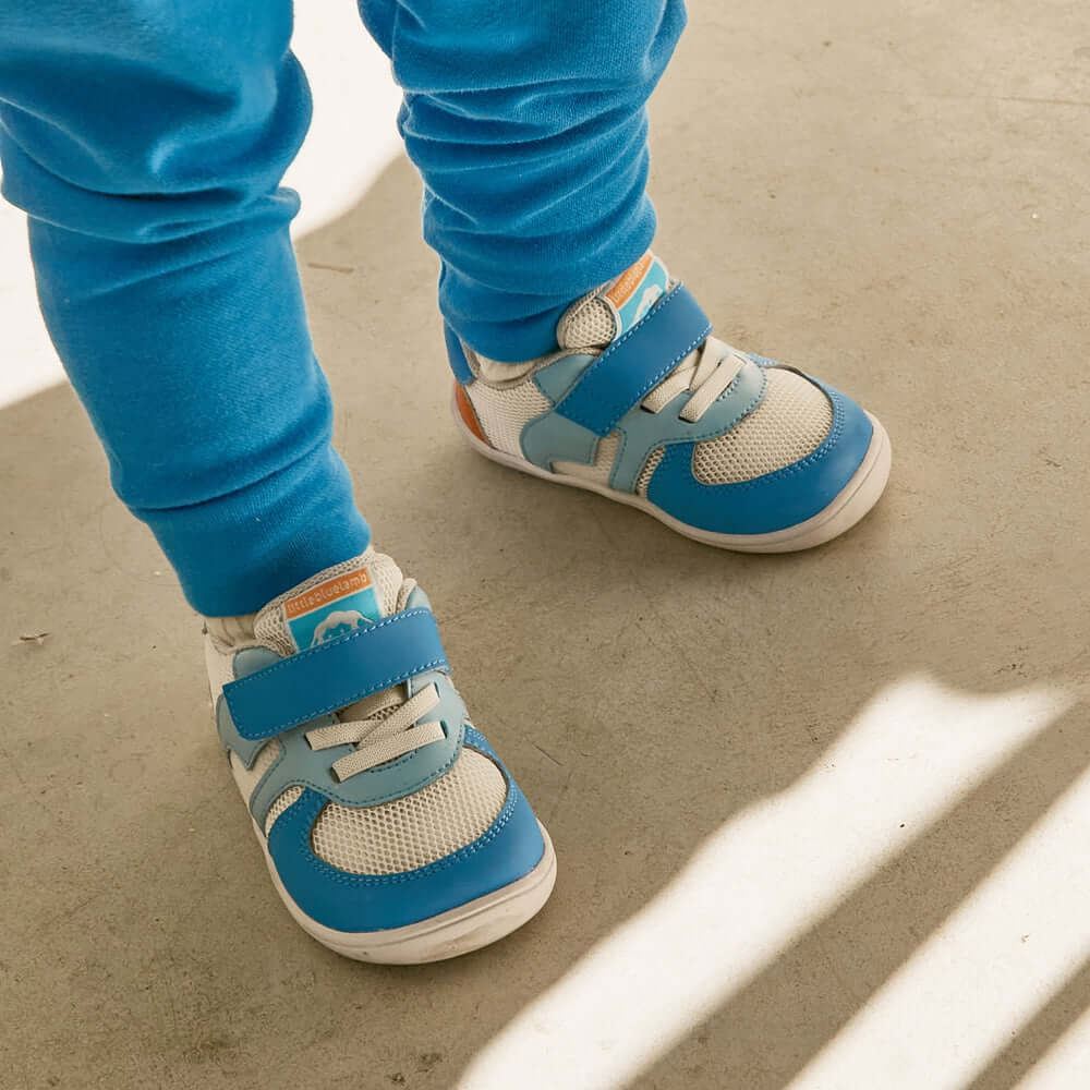 cotton candy soft sole non slip pre walker baby sneakers all blue 6