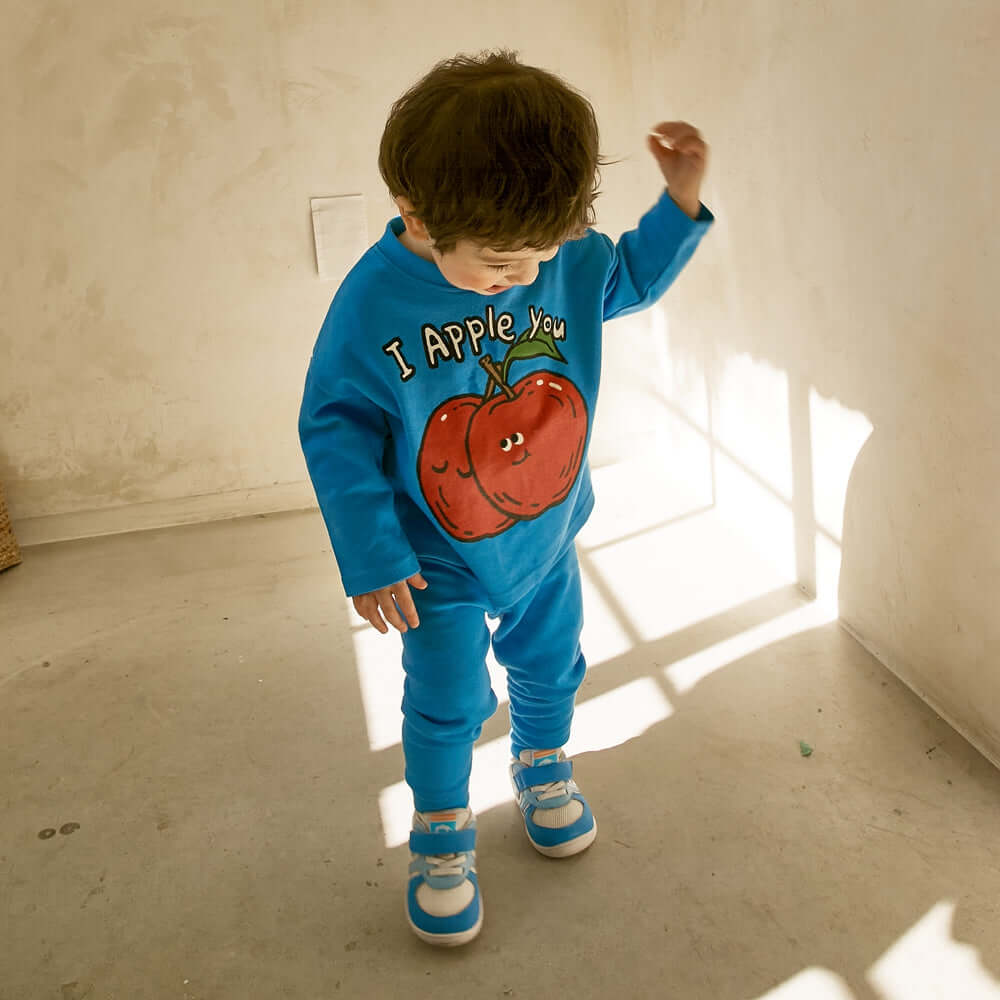 cotton candy soft sole non slip pre walker baby sneakers all blue 7