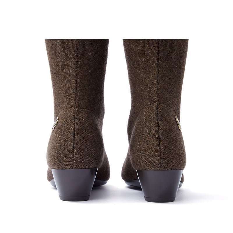 Country Low Heel Stretch Over the Knee Boots - 0cm