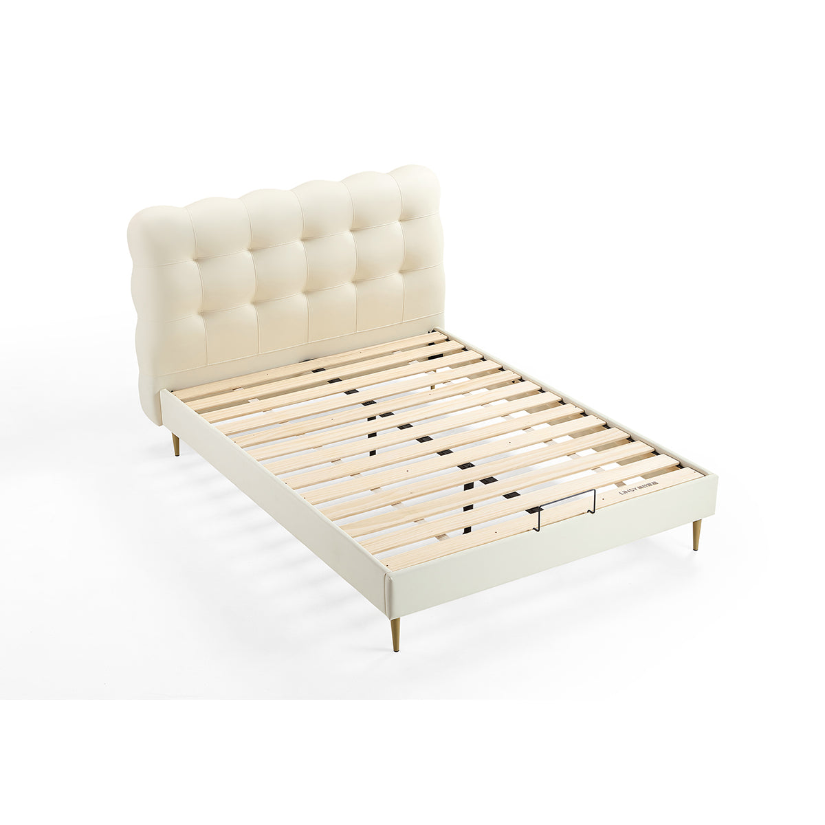 cream bubble bed and mattress for children all cream 6