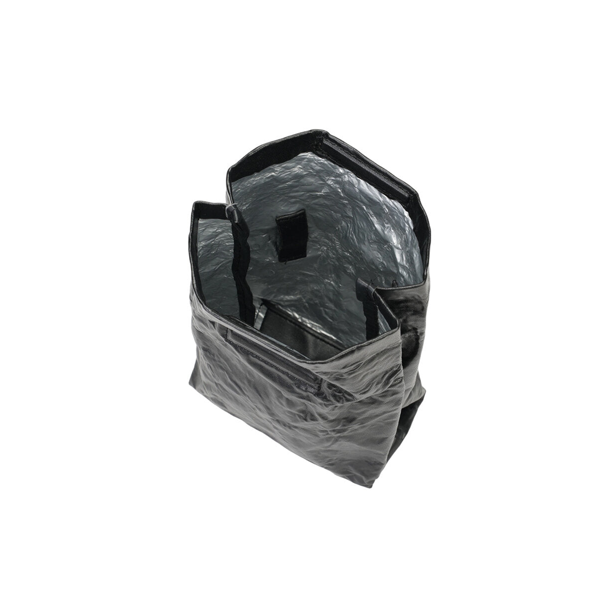 Crinkled Roll-Top Crossbody Bag – 3-Way Mini Messenger & Belt Bag