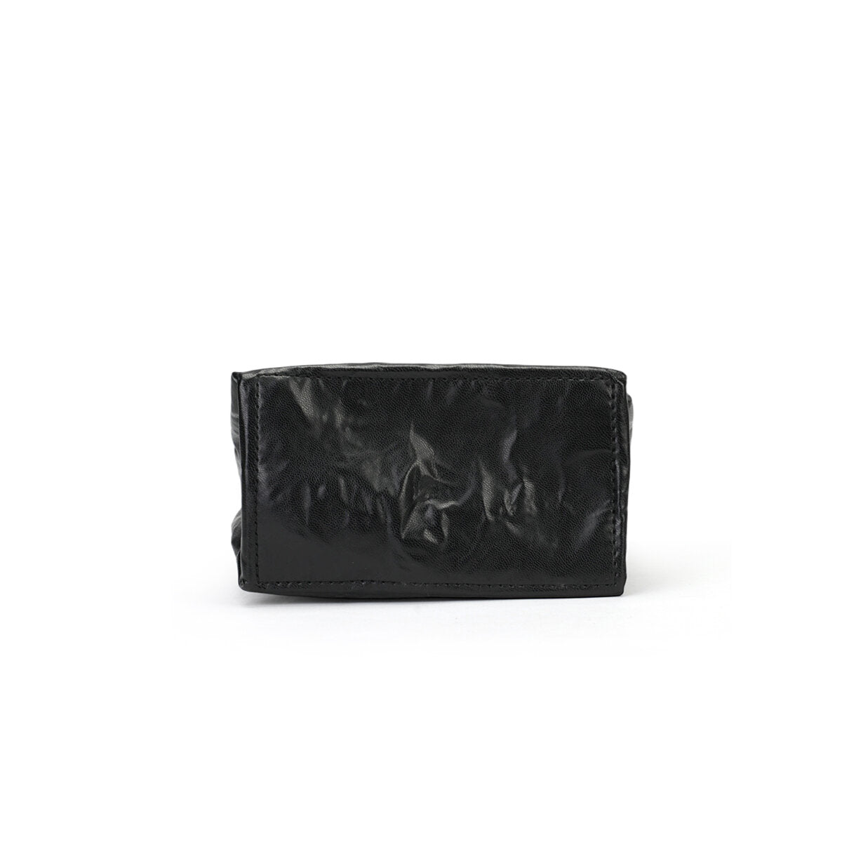 Crinkled Roll-Top Crossbody Bag – 3-Way Mini Messenger & Belt Bag