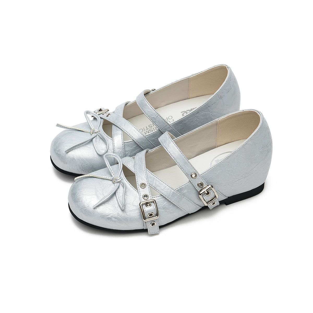 Crisscross Buckle Strap Mary Jane Wedge Flats