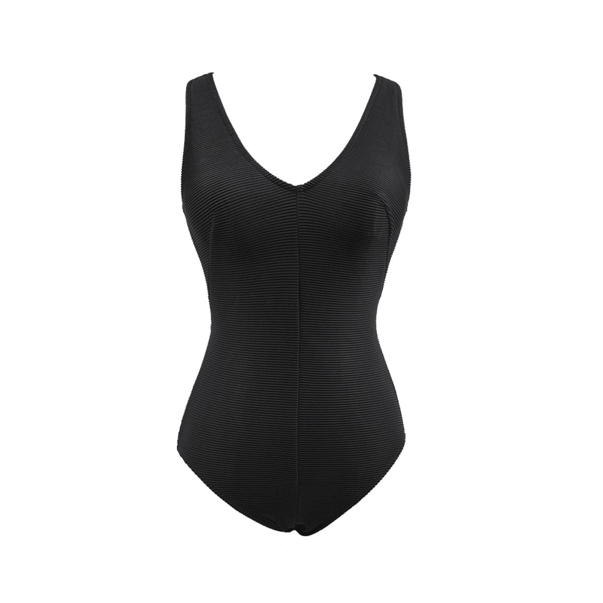 crossback one piece swimsuit all black 4