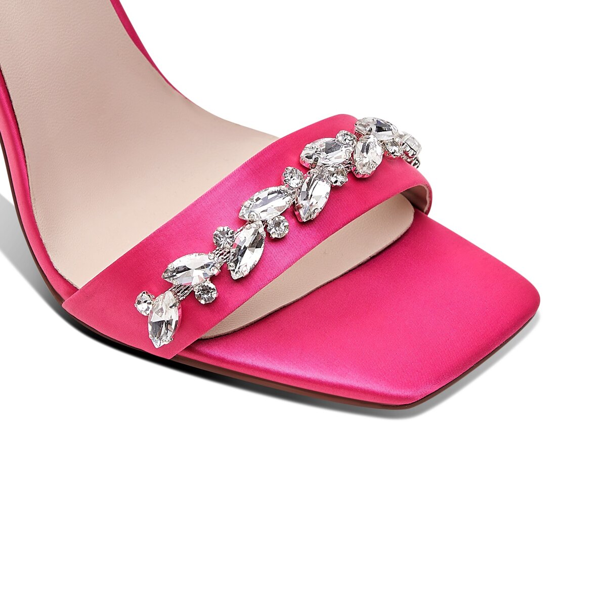 Crystal Vine Open Toe Sandals with Sculptural Clear Stiletto Heel