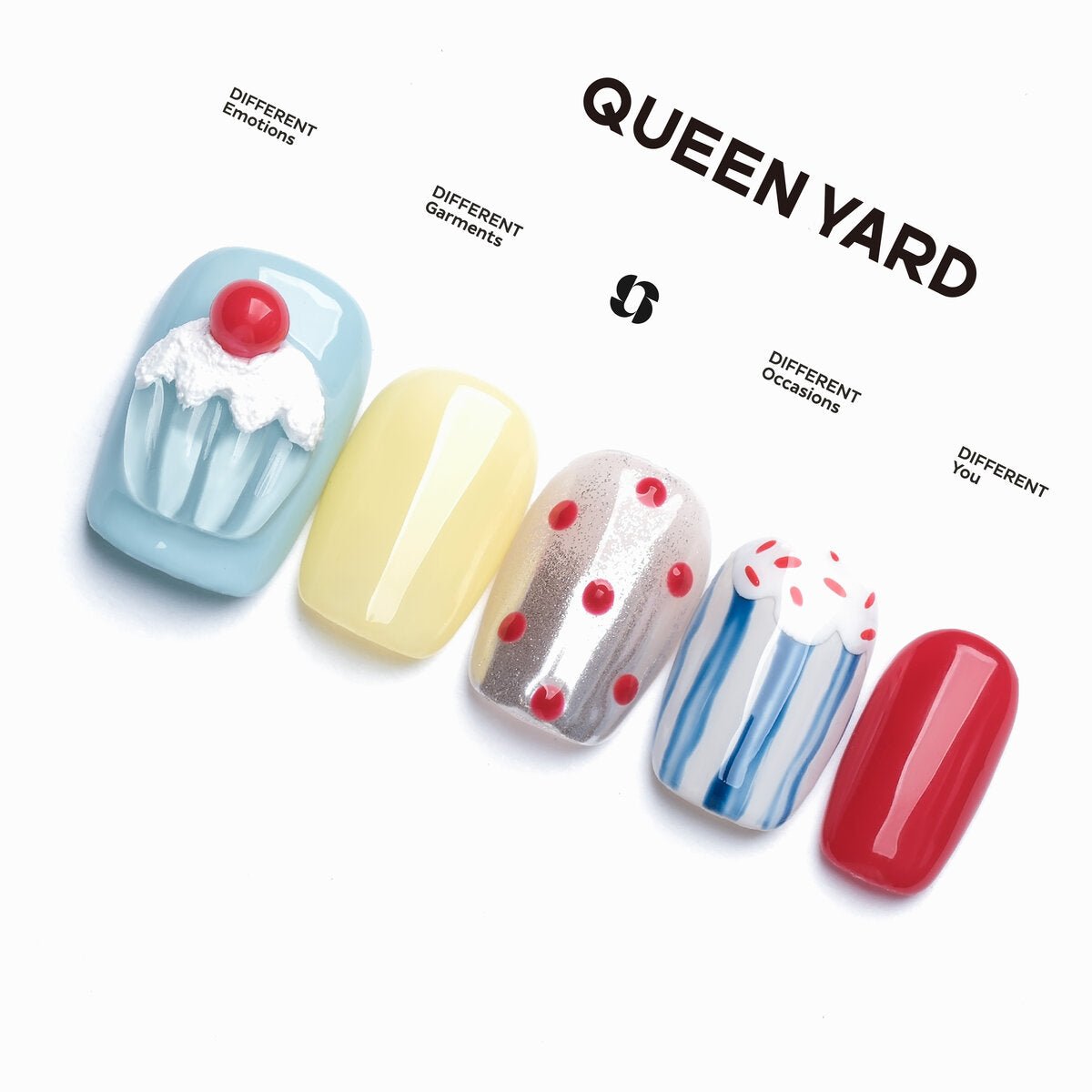Cupcake Party 3D Cupcake Press-On Nails