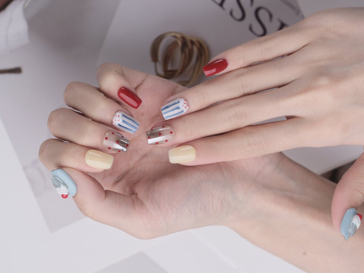 Cupcake Party 3D Cupcake Press-On Nails