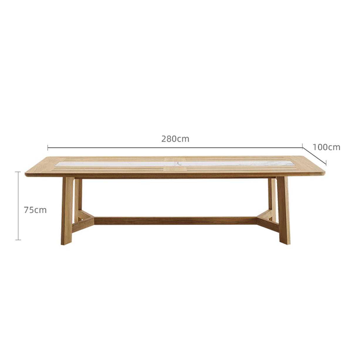 curry long dining table 2.8m all 1