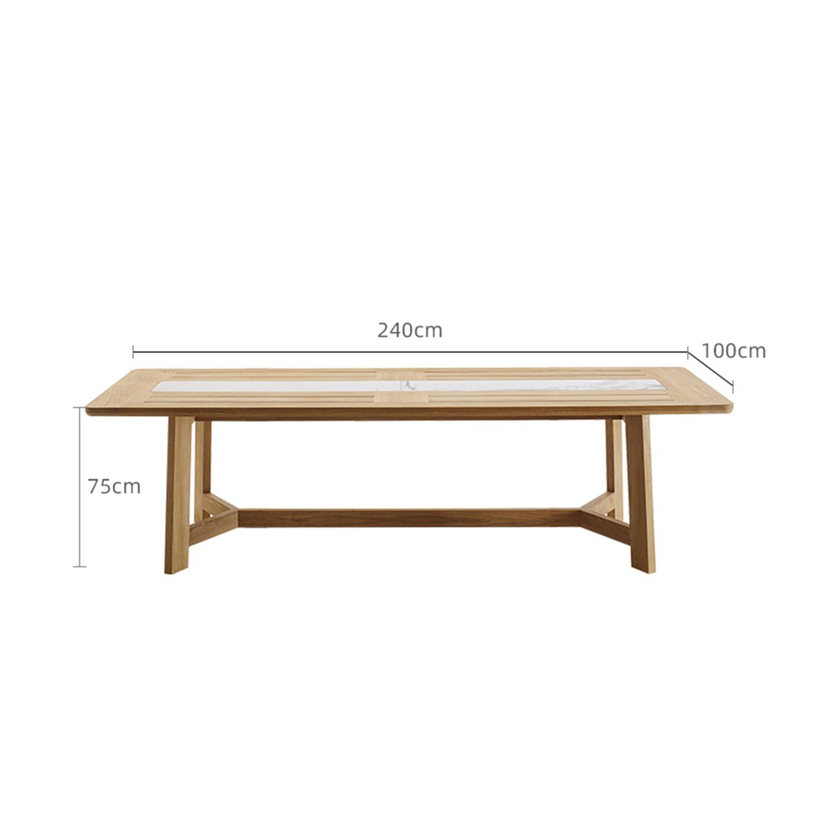 curry long dining table 2.4m all 1