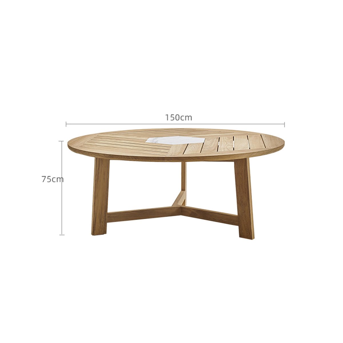 curry round table 1.5m sand 1