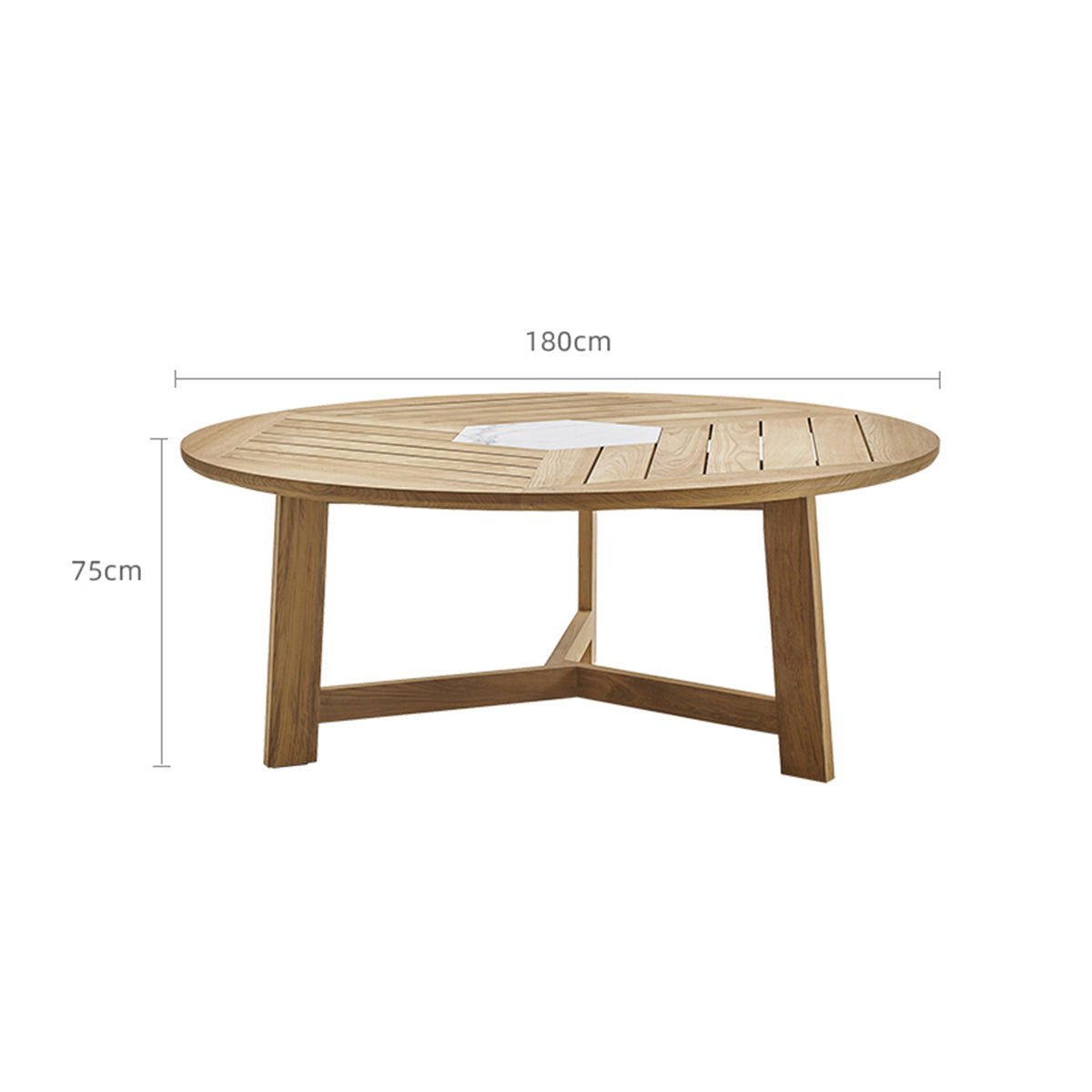 curry round table 1.8m sand 1