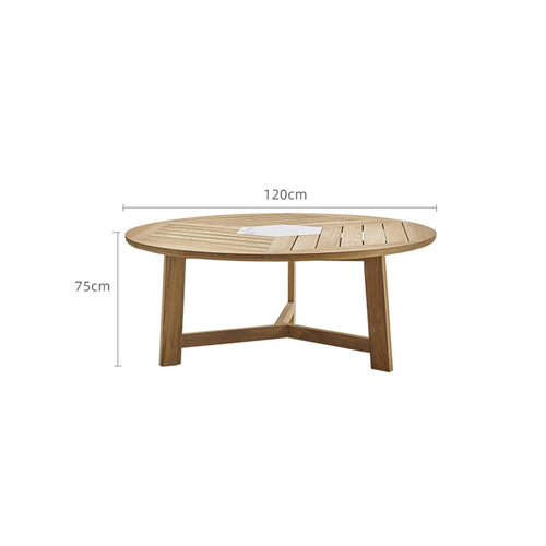 curry round table 1.2m sand 1