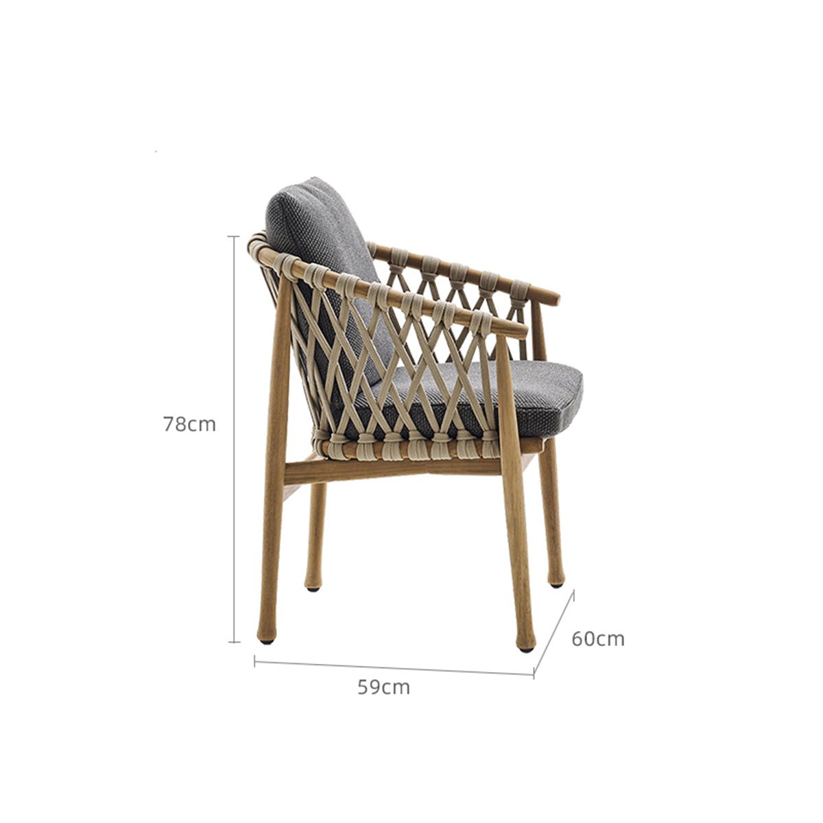 curry tropical resort chair charcoal 5