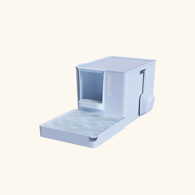 Curved Wave Cat Litter Trapping Mat with Non - Slip Base