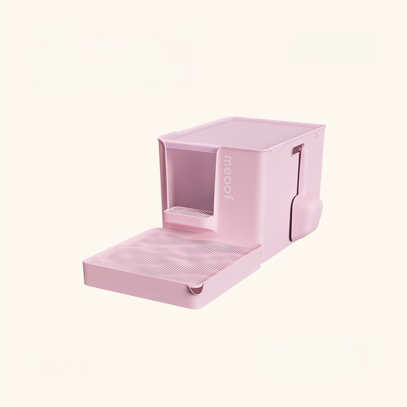 Curved Wave Cat Litter Trapping Mat with Non - Slip Base