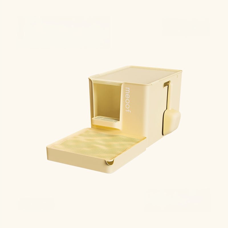 Curved Wave Cat Litter Trapping Mat with Non - Slip Base