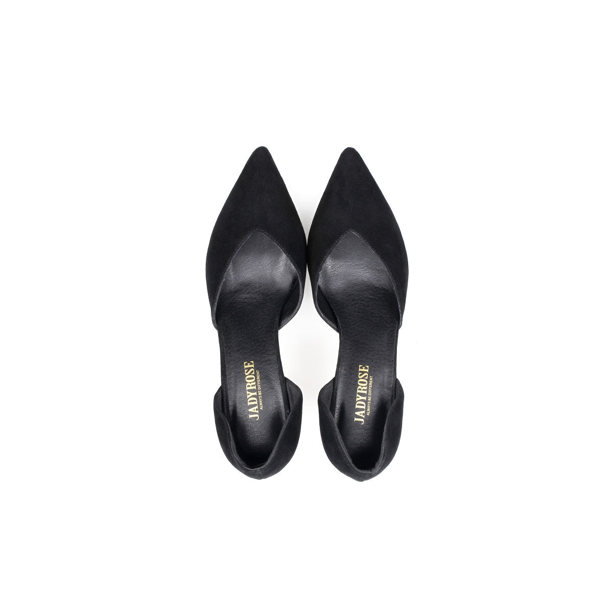 cut out leather stiletto pumps all black 4