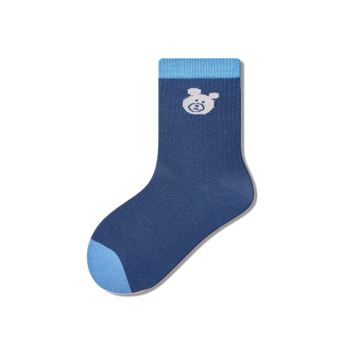 Cute Blue Children's Crew Socks – All - Season 5 - Pair Cartoon & Stripe Set