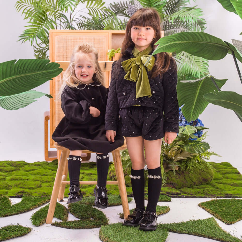 cute girls soft sole patent black t bar school shoes all black 7