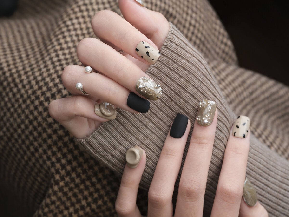 Dark Night Baddie Chrome Press-On Nails