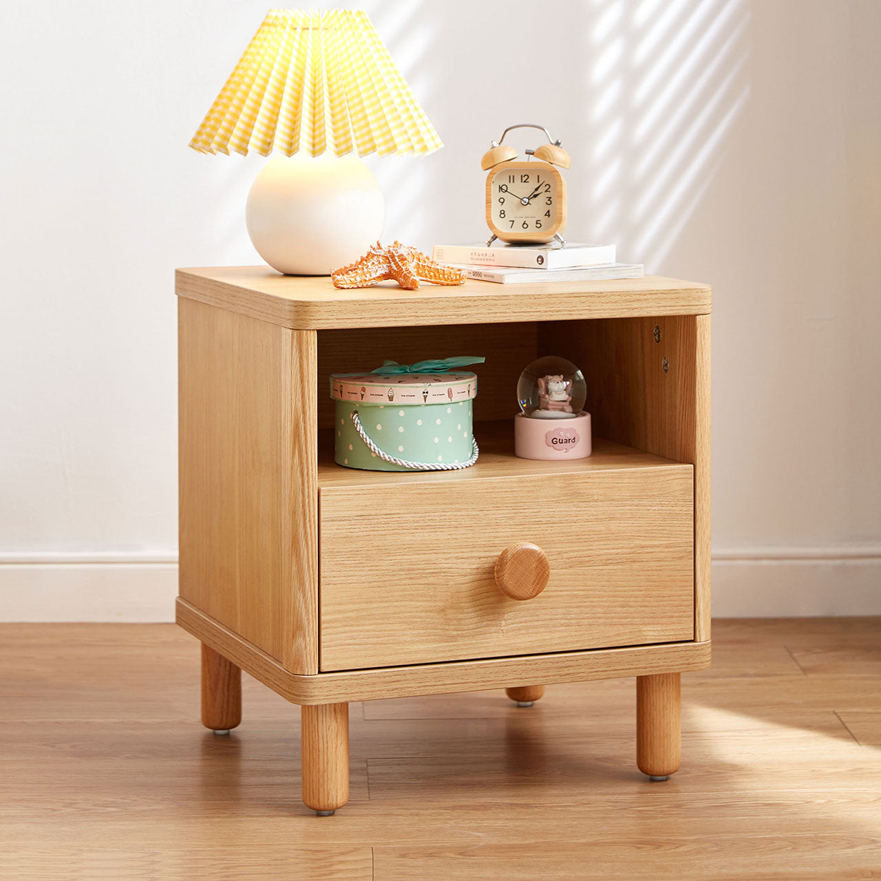 dear bear kids oak bedside table all 2
