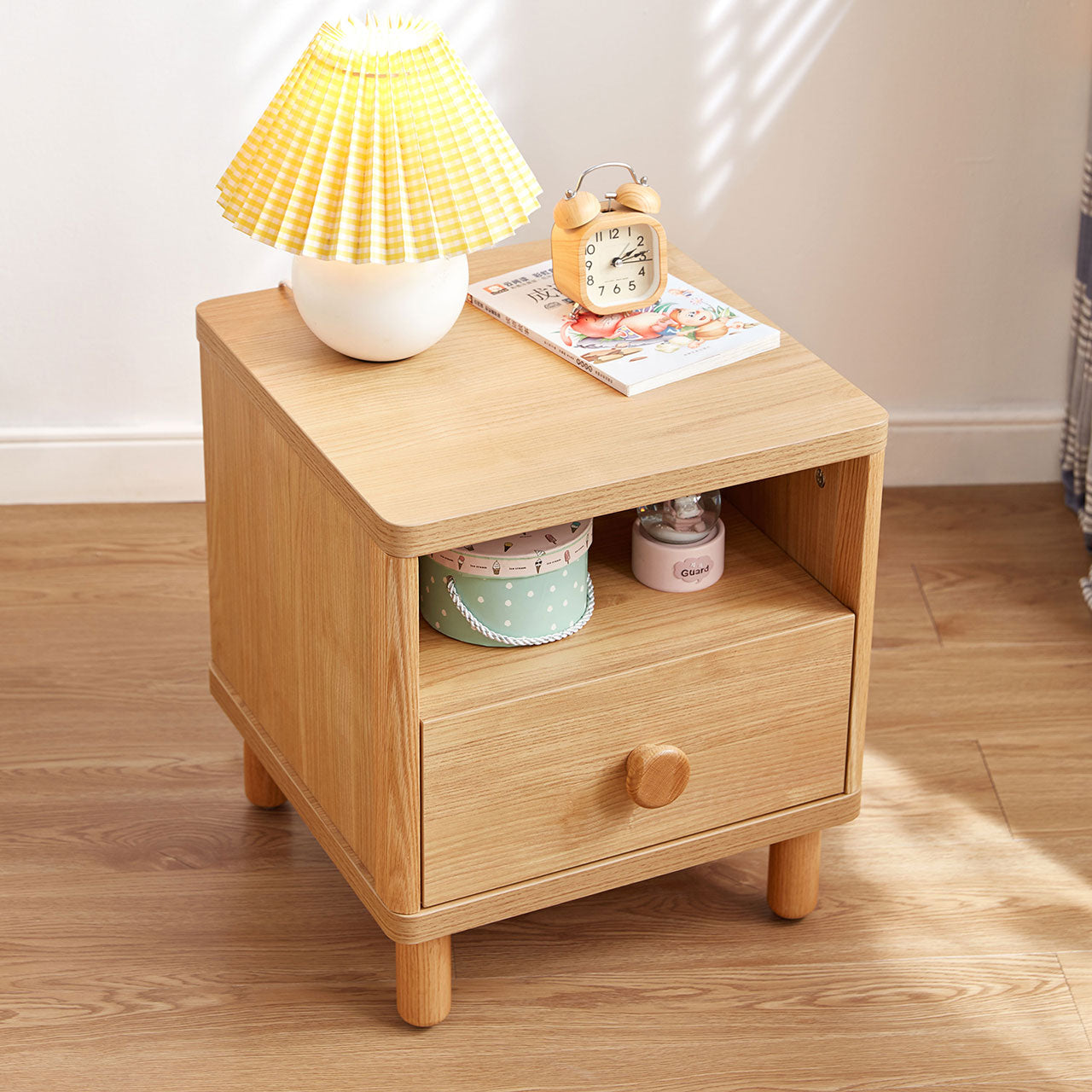 dear bear kids oak bedside table all 3