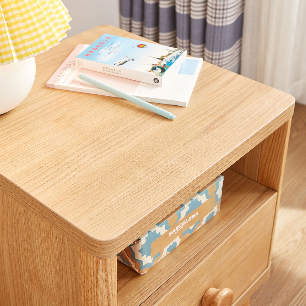 dear bear kids oak bedside table all 4
