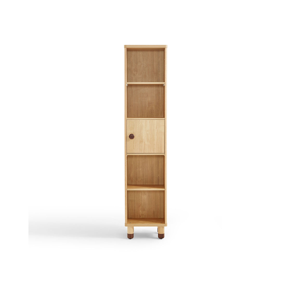 dear bear kids oak storage bookshelf 5 grid oak 3