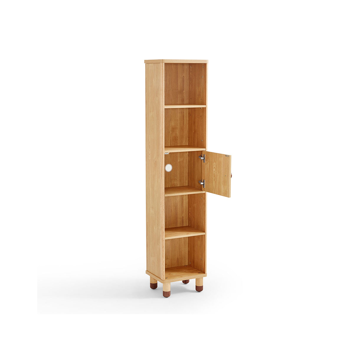 dear bear kids oak storage bookshelf 5 grid oak 4
