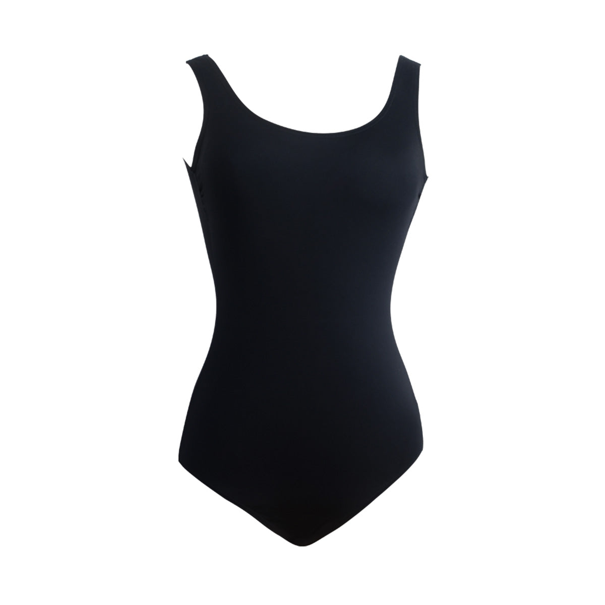 deep u back swimsuit all black 4