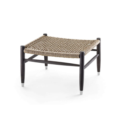 Delhi Textured Rattan Ottoman - 0cm