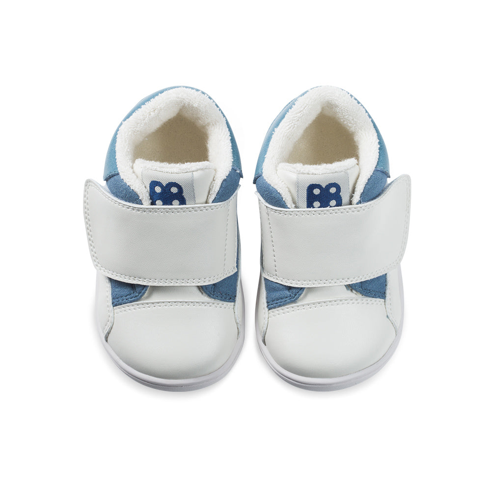 delightful pre walker mid top sneakers all blue 5