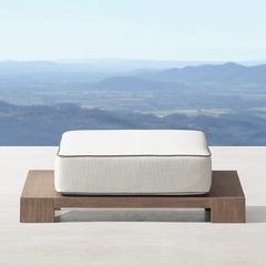 Denton Outdoor Teak Ottoman