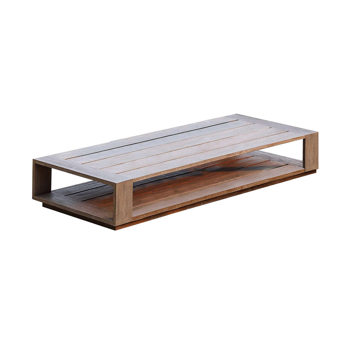 denton rustic coffee table 1.83m mocha 1
