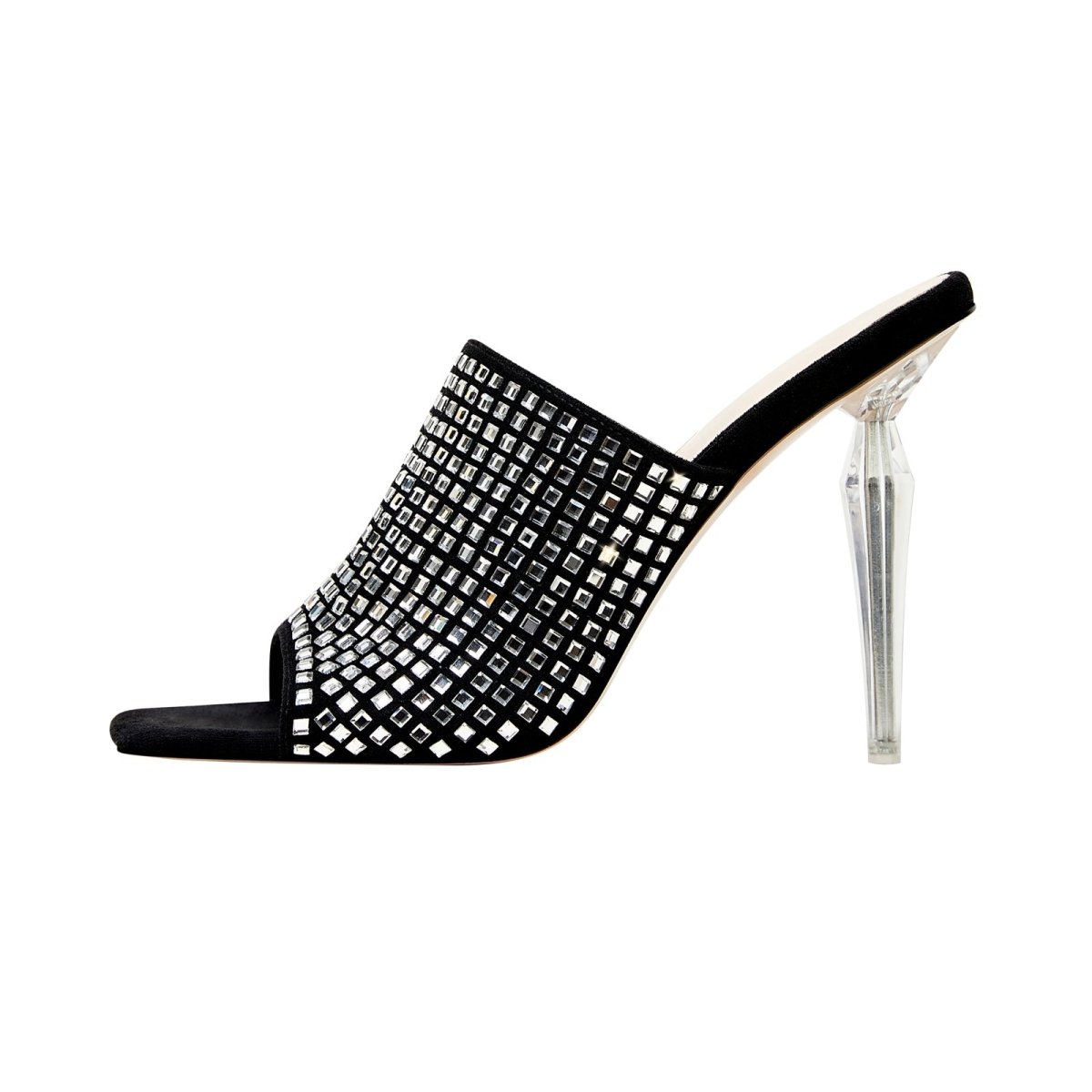 Disco Mirror Mosaic Stiletto Mules - 0cm