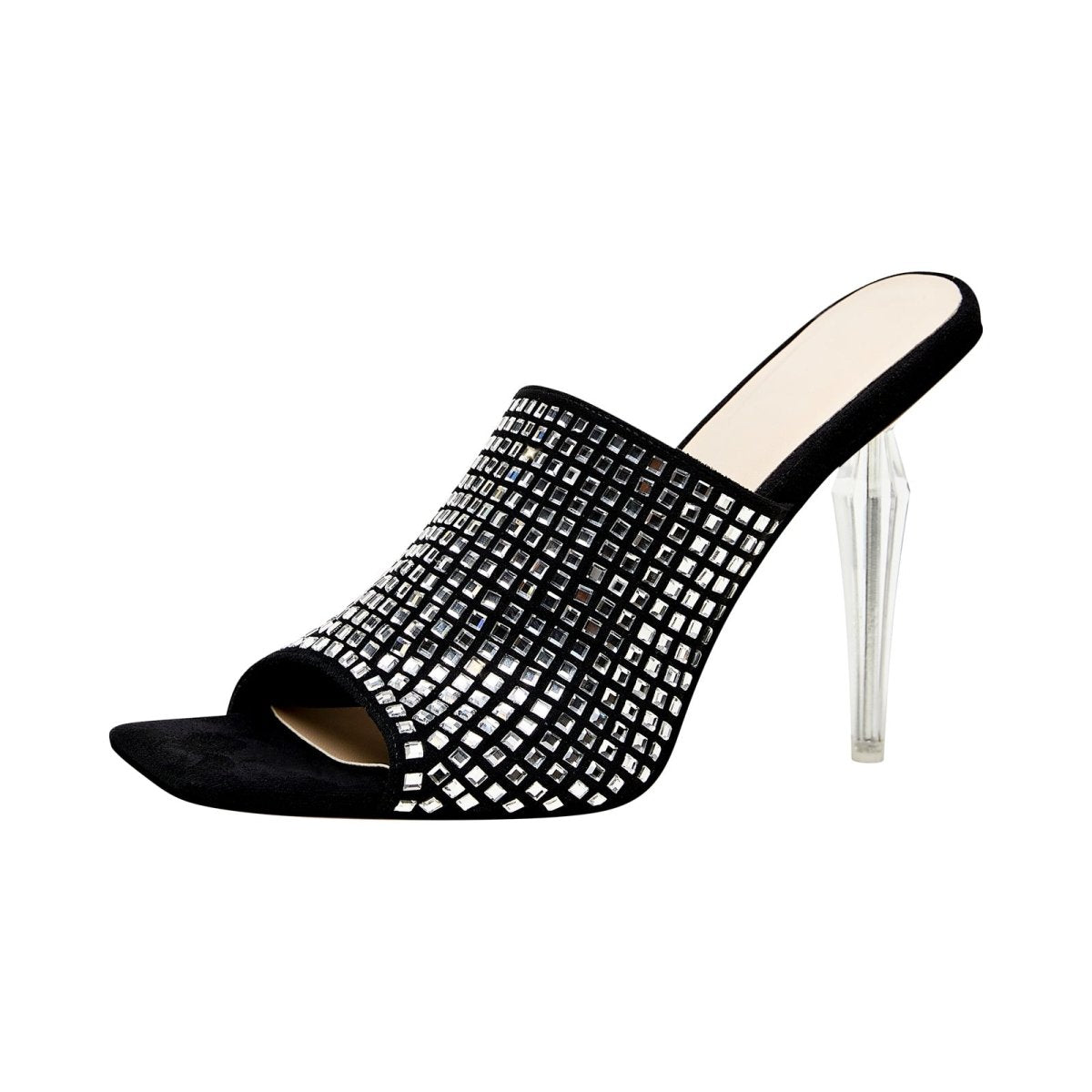 Disco Mirror Mosaic Stiletto Mules - 0cm