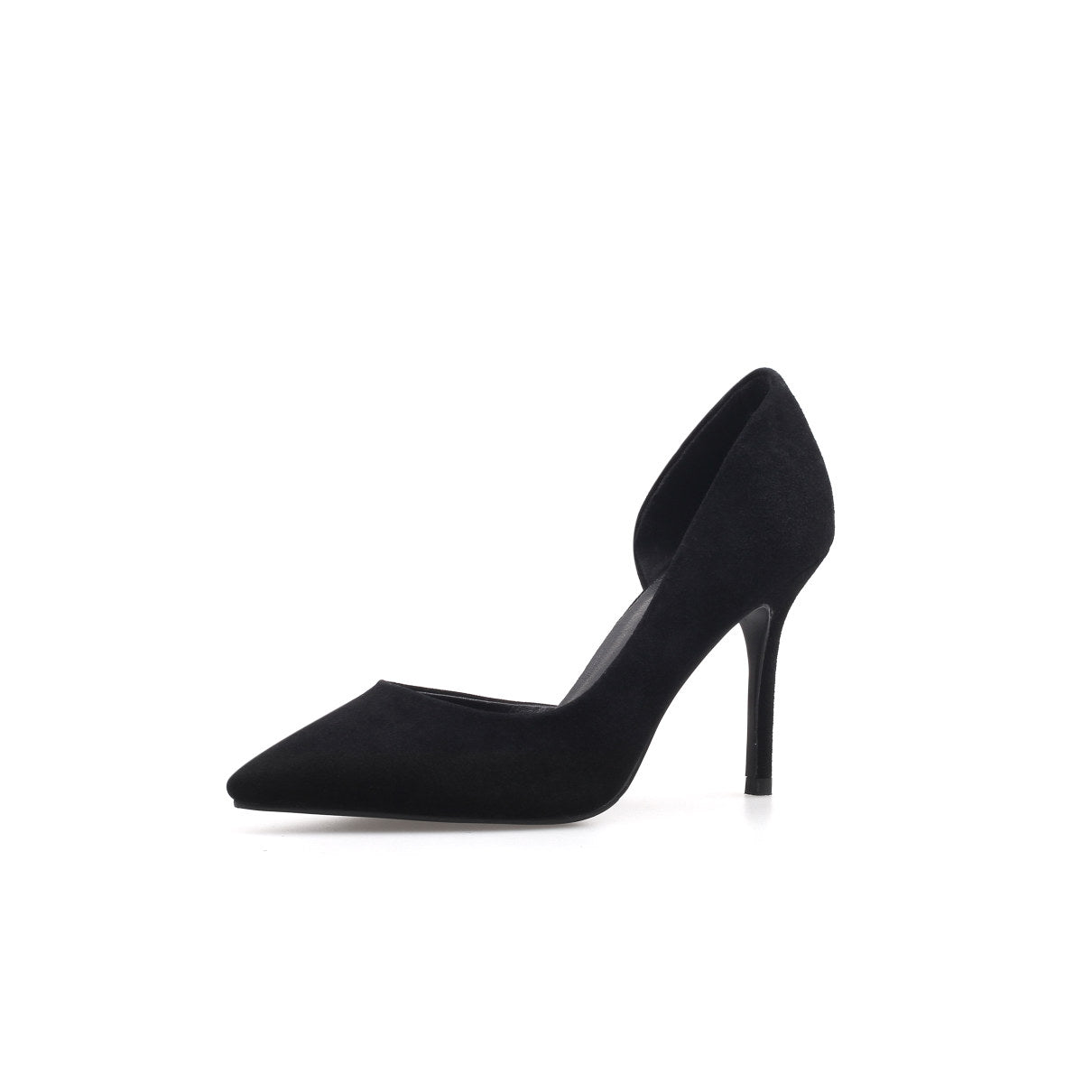 dorsay stiletto pumps all black 2