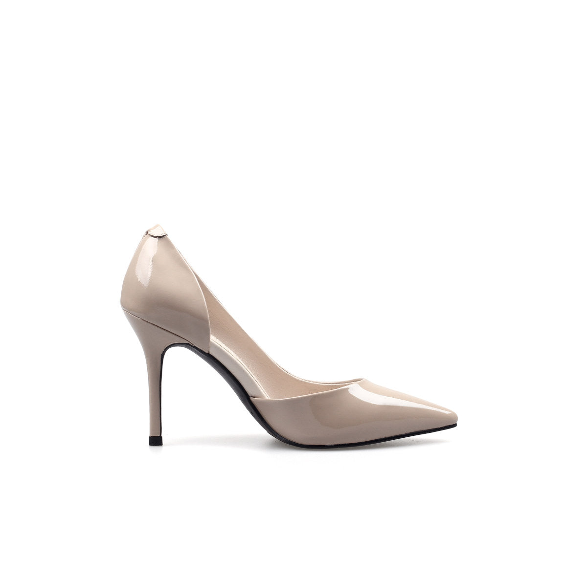 dorsay stiletto pumps all nude 4