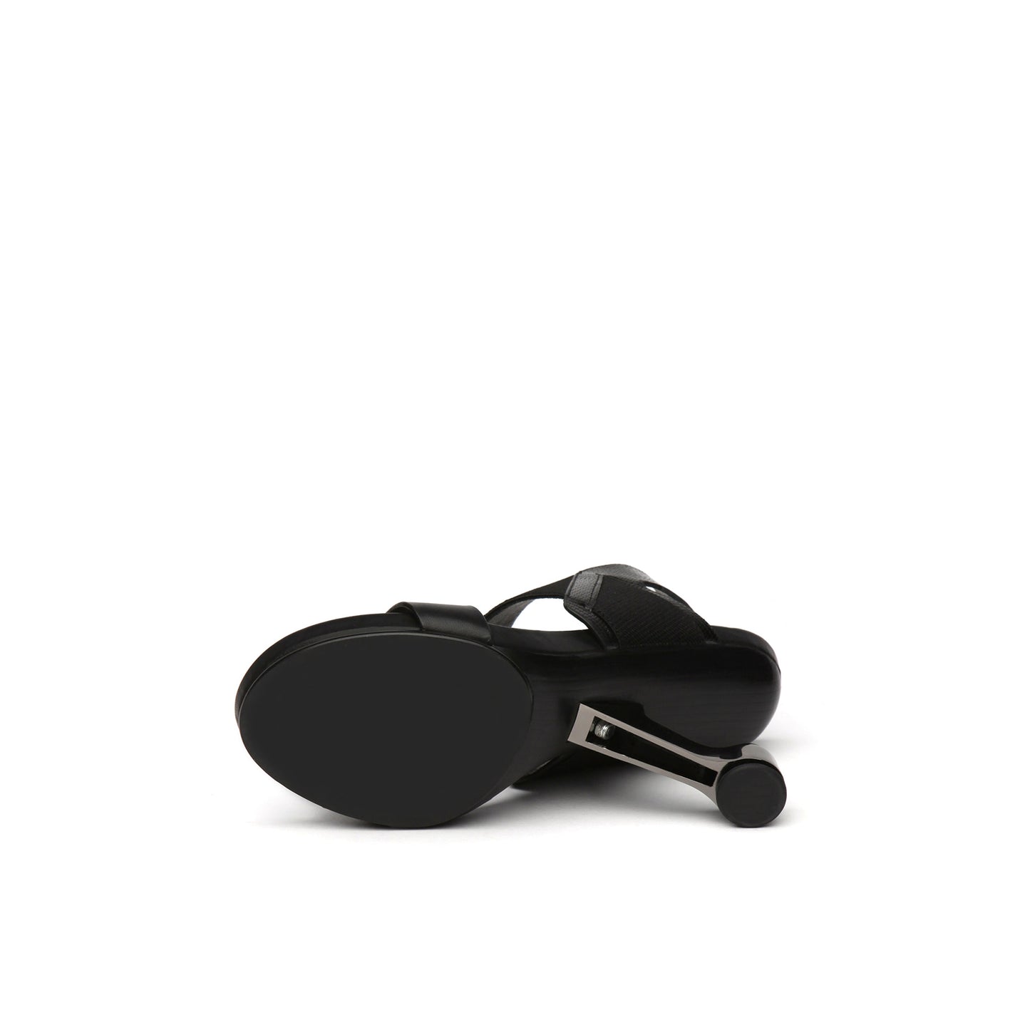 double strap slingback sandals all black 5