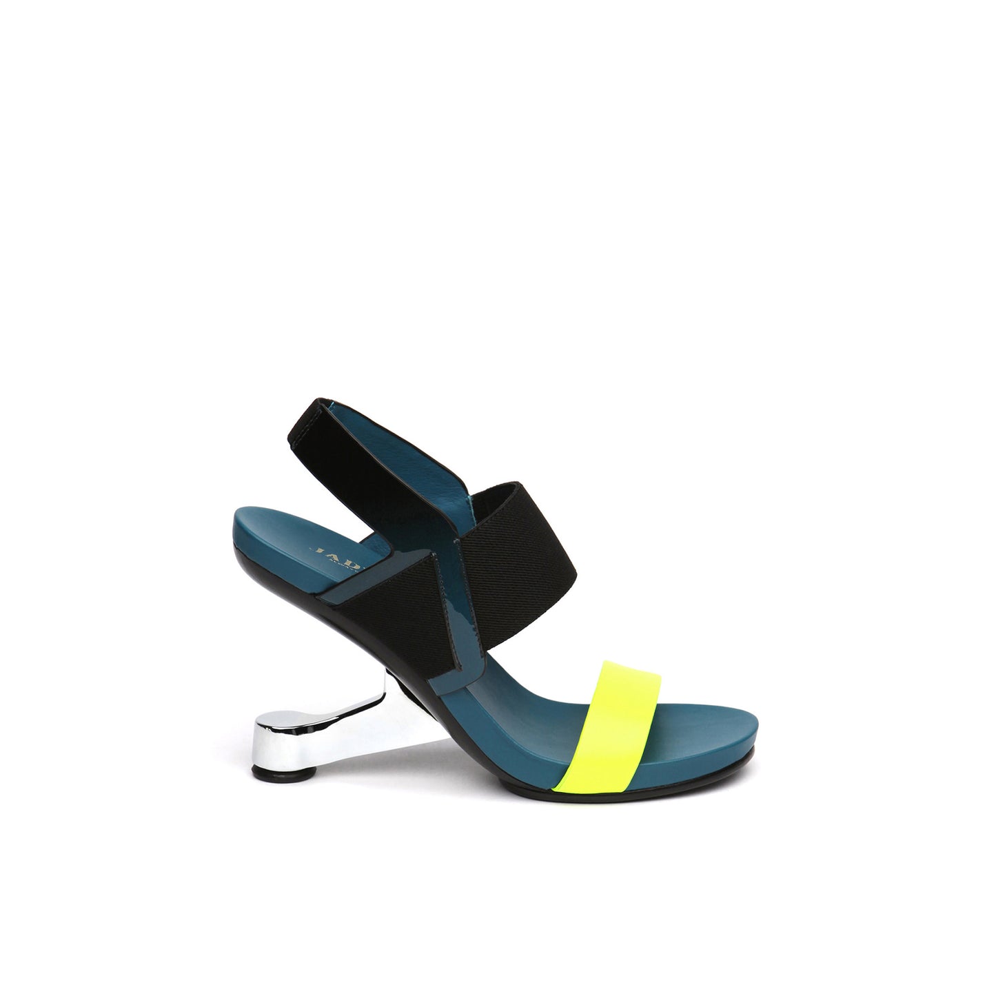 double strap slingback sandals all green 3