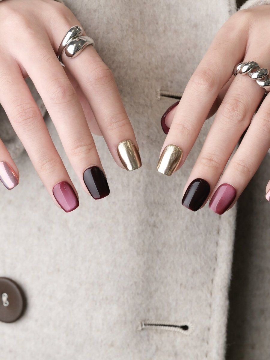 Dragon Fruit Cat-Eye Press-On Nails