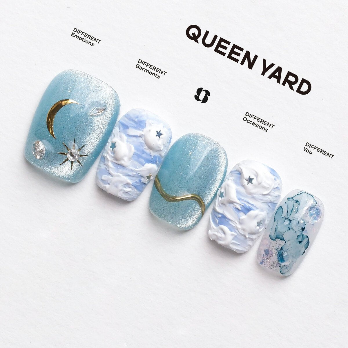 Dreamy Galaxy 3D Press-On Nails