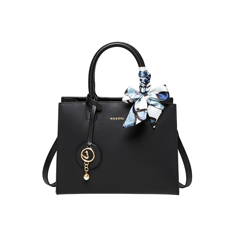 duchess top handle leather bag black 1