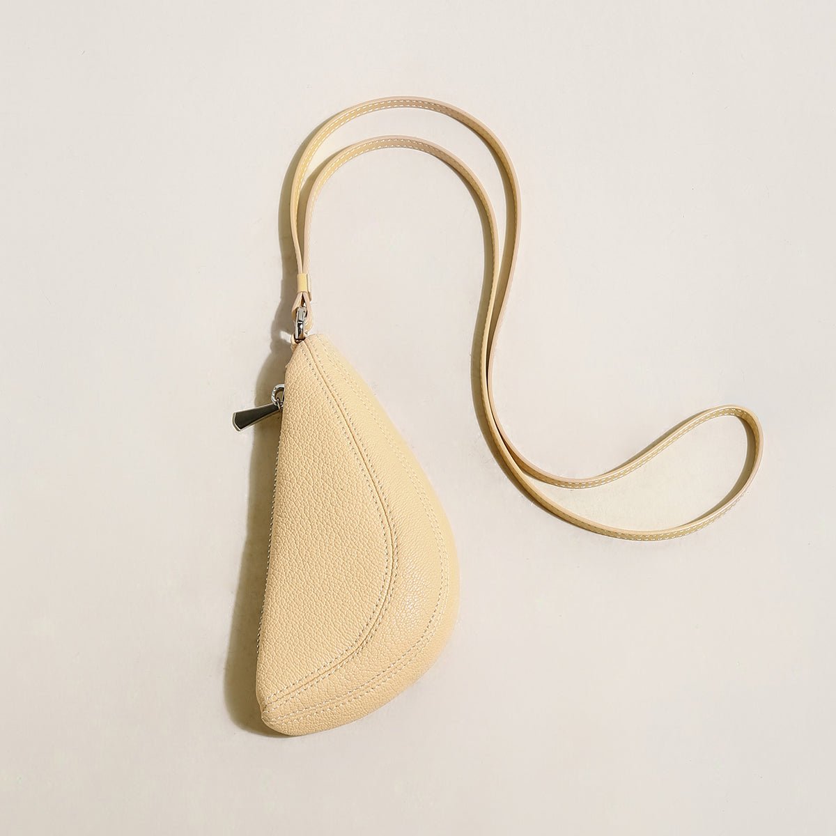 dumpling mini tie bag charm yellow 1