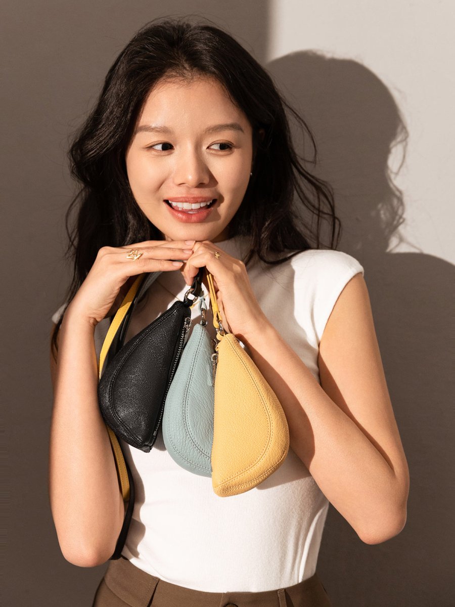 dumpling mini tie bag charm all 1