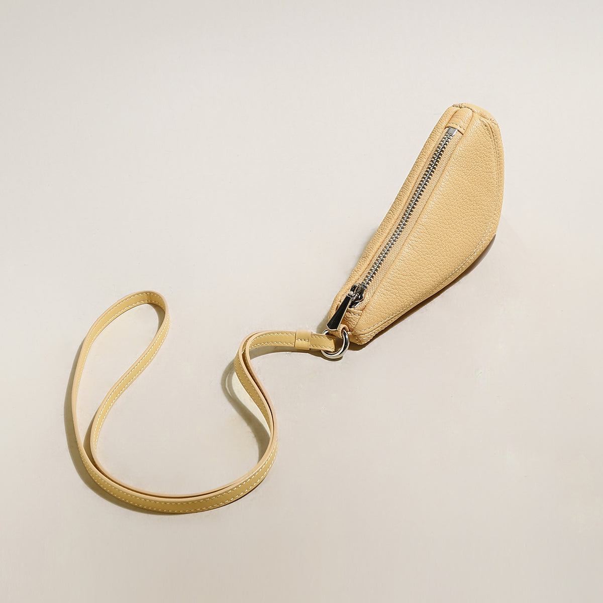 dumpling mini tie bag charm yellow 2