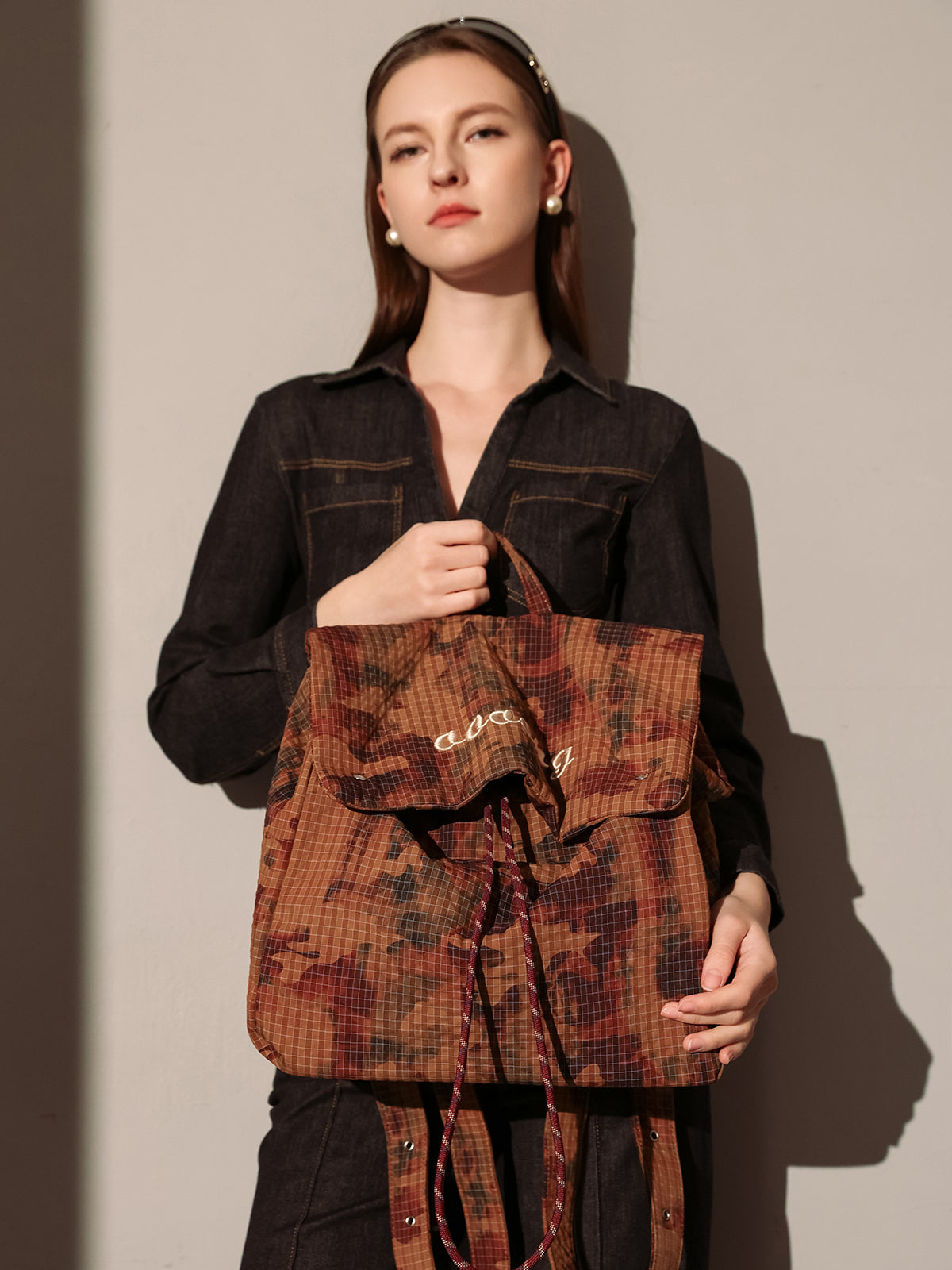 earthy cameo backpack coffee 2