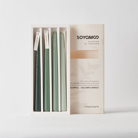 Ebony Bergamot Ombre Taper Candles